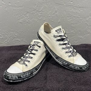 🔥🔥 Converse X Miley Cyrus Colab “RARE” Black White Sneakers Women Sz 8.5 - GUC